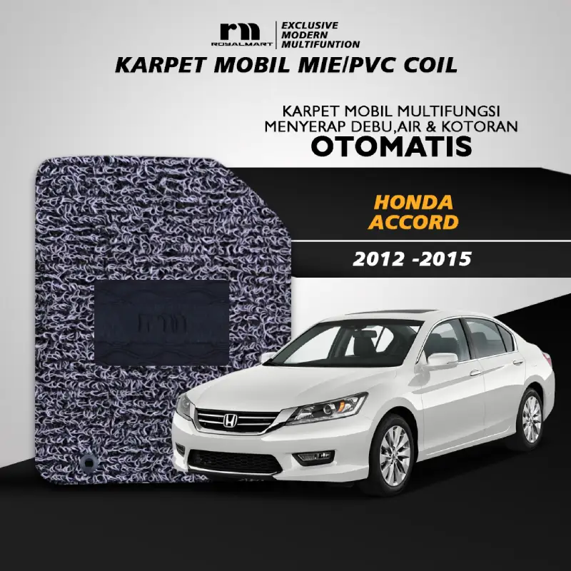 KARPET MOBIL MIE PREMIUM HONDA ACCORD 2012-2015 FULL SET TANPA BAGASI