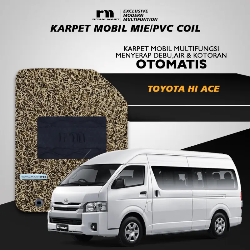 KARPET MOBIL TOYOTA HI ACE FULL BAGASI 1 WARNA