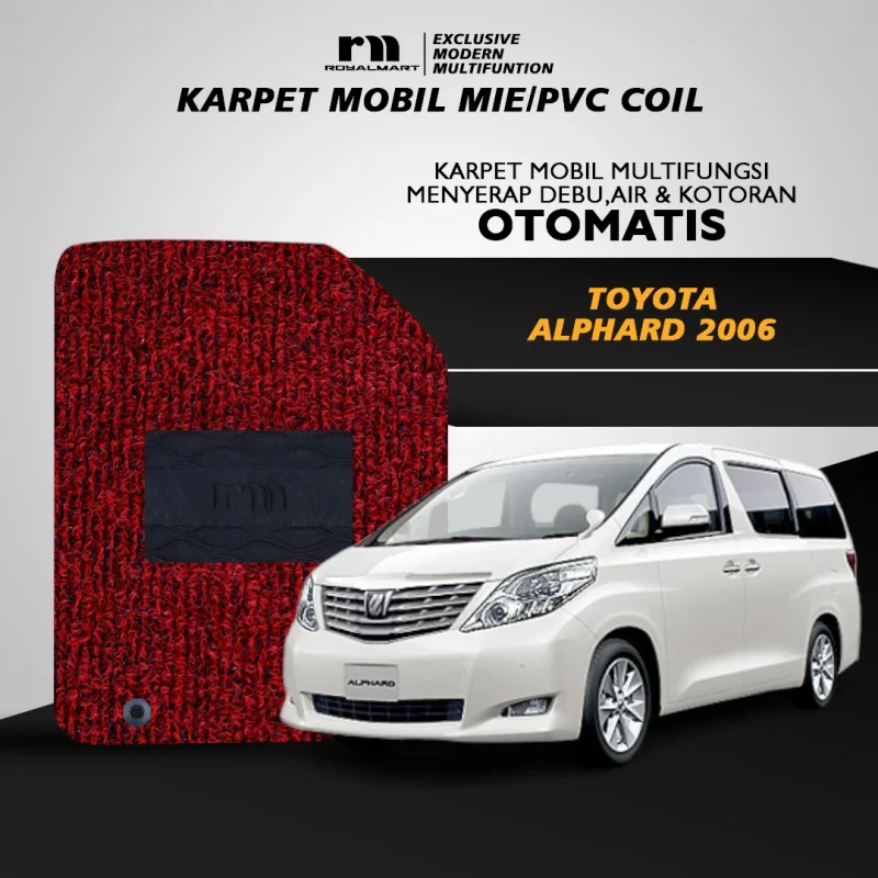 KARPET MOBIL MIE PREMIUM ALPHARD 2006 FULL BAGASI 1 WARNA