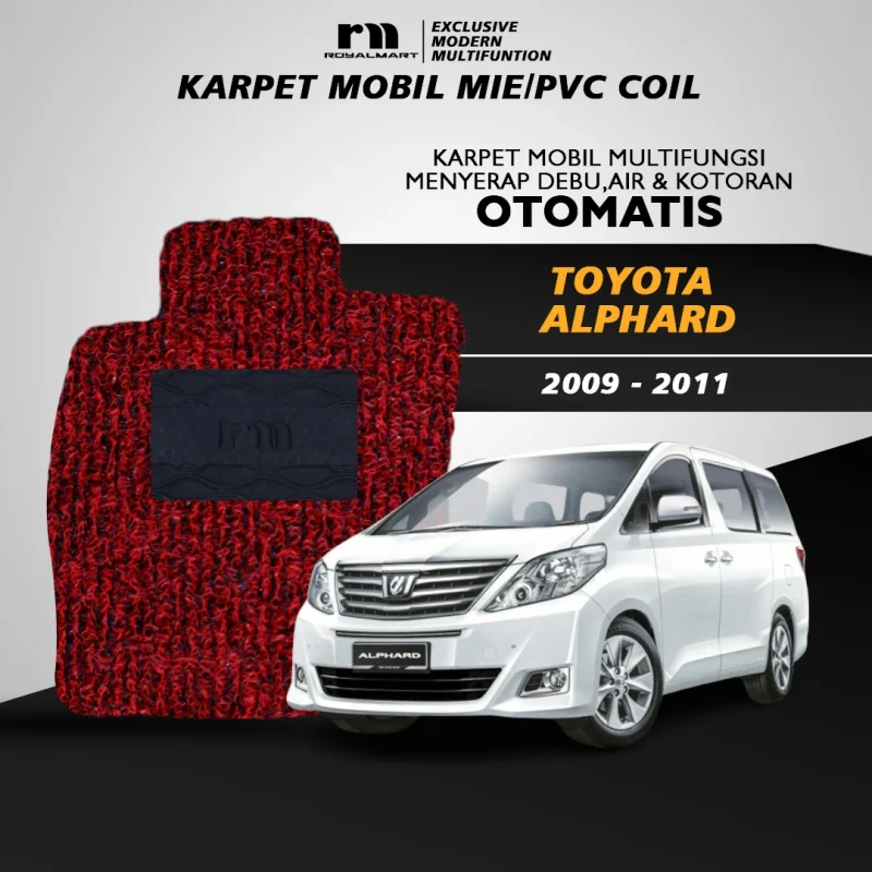 KARPET MOBIL MIE PREMIUM TOYOTA ALPHARD/VELLFIRE 2008-2014 FULL BAGASI 2 WARNA - Image 3