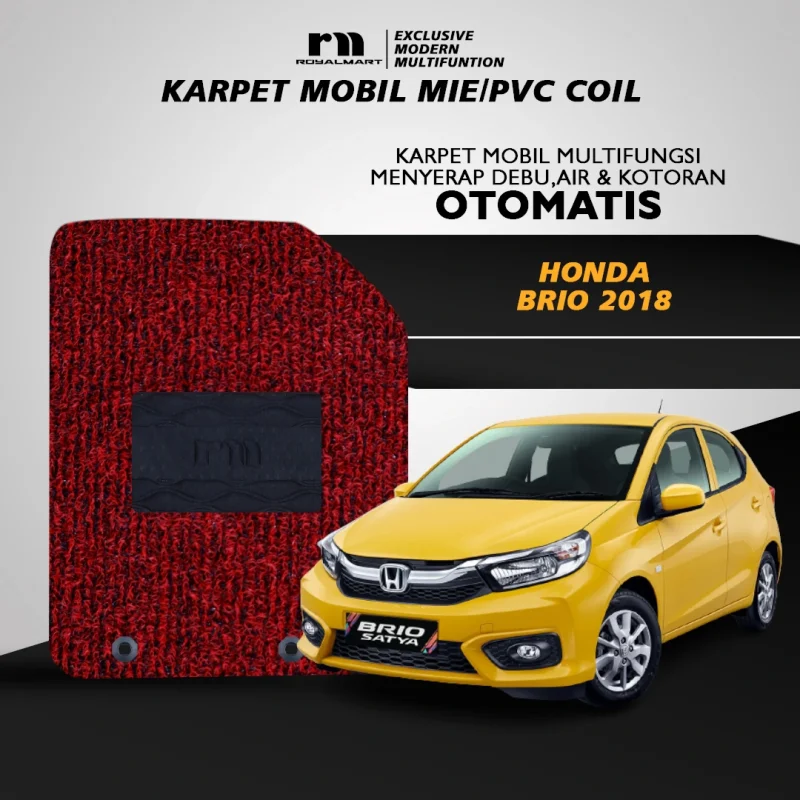 KARPET MOBIL MIE PREMIUM HONDA BRIO 2018-2022 FULL SET BERGANRASI