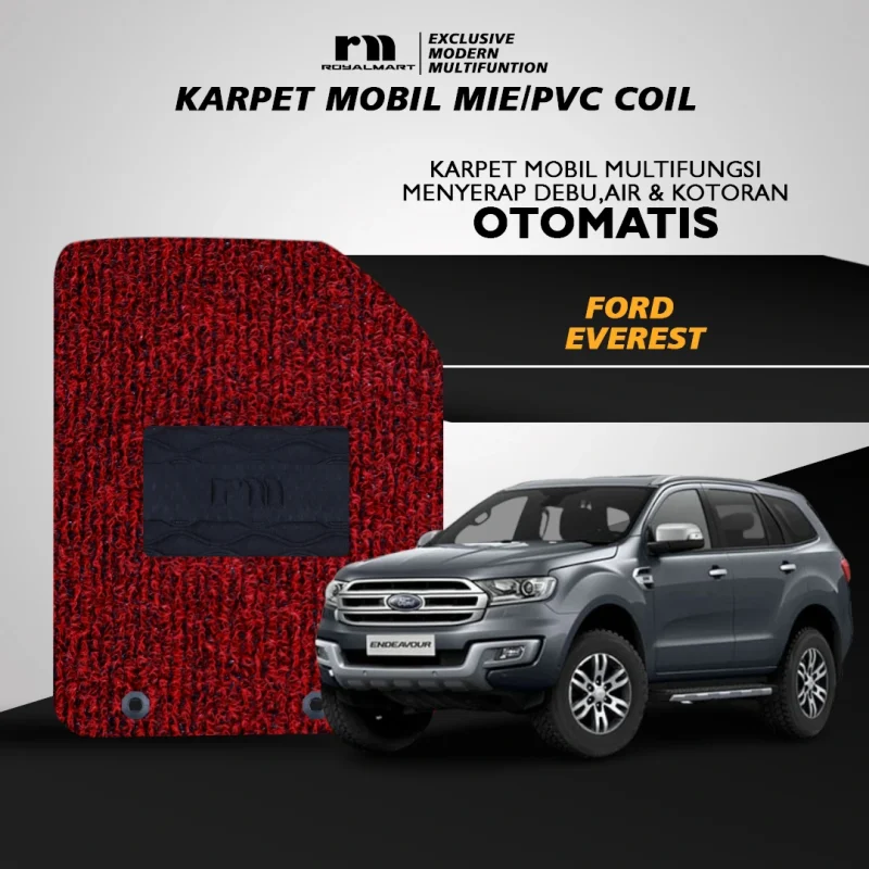 KARPET MOBIL MIE PREMIUM FORD EVEREST 2004 - 2014 FULL SET BERGARANSI