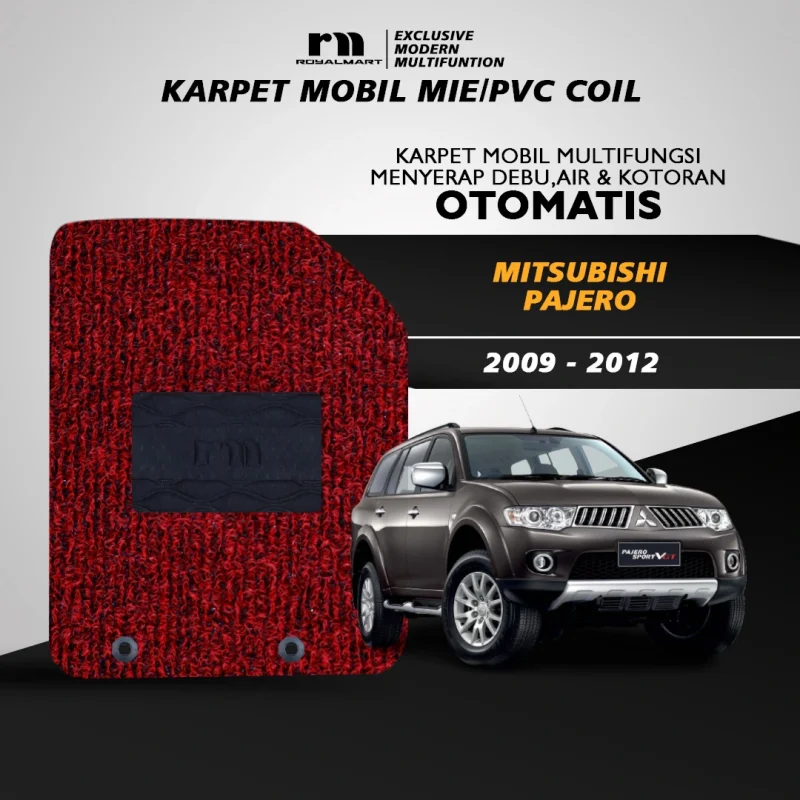 KARPET MOBIL PREMIUM MITSHUBISHI PAJERO 2009-2015 FULL SET BERGARANSI - Image 2