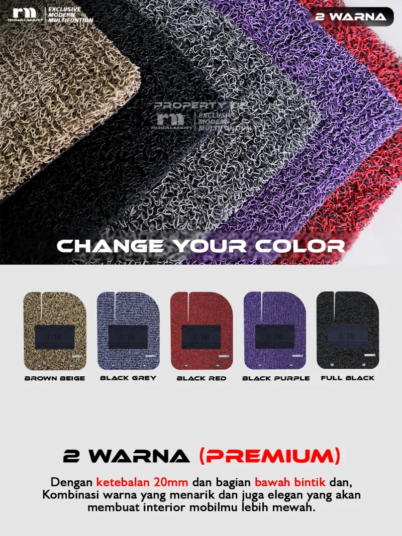 KARPET MOBIL WULING CONFERO FULL BAGASI 1 WARNA - Image 9