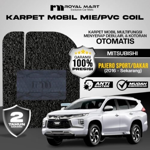 ROYAL MART Karpet Mobil Mie Premium Mitsubishi All New Pajero 2016-Sekarang Full Set Bergaransi