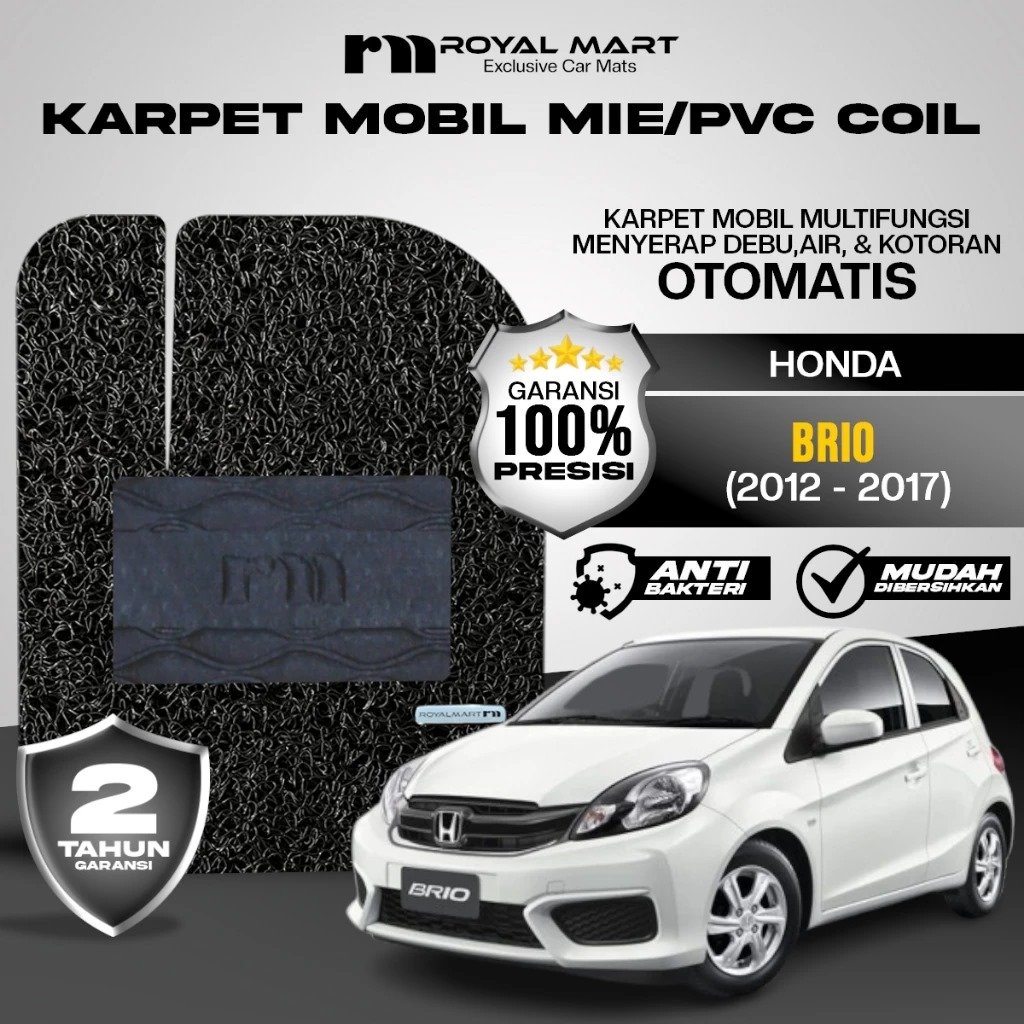 ROYAL MART Karpet Mobil Premium Honda Brio 2012-2017 Full Set Bergaransi