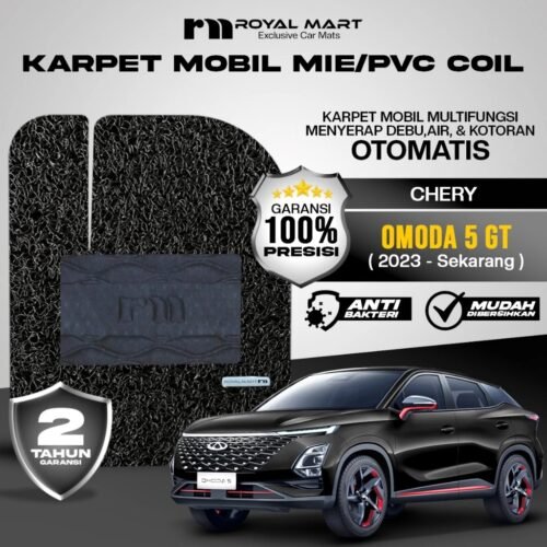 ROYAL MART Karpet Mobil Mie Premium Untuk Chery Omoda 5 Gt 2023-Sekarang Full Set Bergaransi