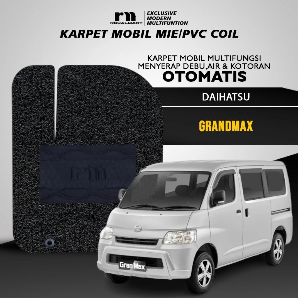 ROYAL MART Karpet Mobil Mie Premium Daihatsu Grandmax Full Set Bergaransi