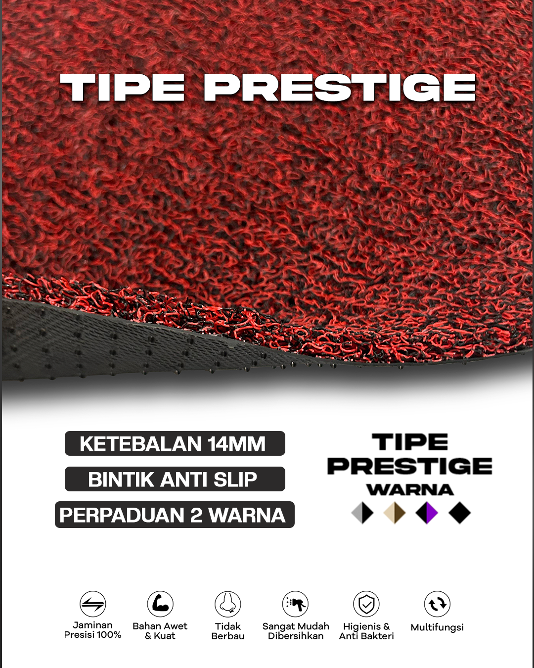 prestige ROYAL MART Karpet Mobil Mie Premium Daihatsu Grandmax Full Set Bergaransi