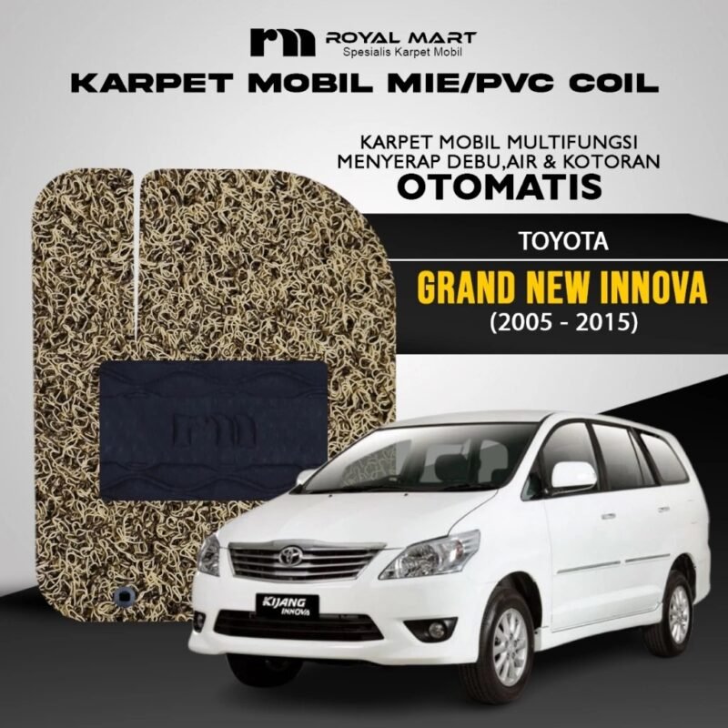 ROYAL MART Karpet Mobil Premium Toyota Grand New Innova 2005-2015 Full Set Bergaransi