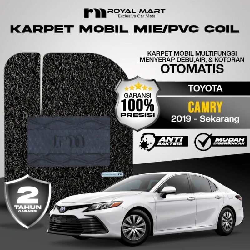 ROYAL MART Karpet Mobil Mie Premium Toyota Camry 2019-Sekarang Full Set Bergaransi