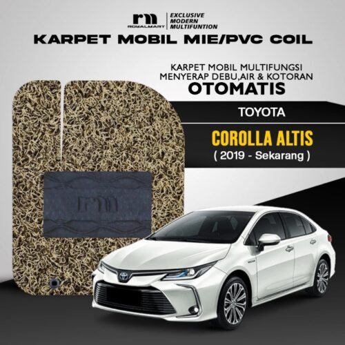 ROYAL MART Karpet Mobil Mie Premium Toyota Corolla Altis 2019-2023 Full Set Tanpa Bagasi Bergaransi